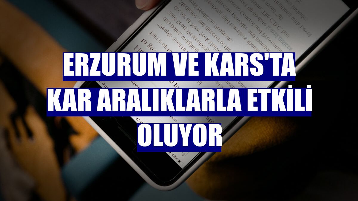 Erzurum ve Kars'ta kar aralıklarla etkili oluyor