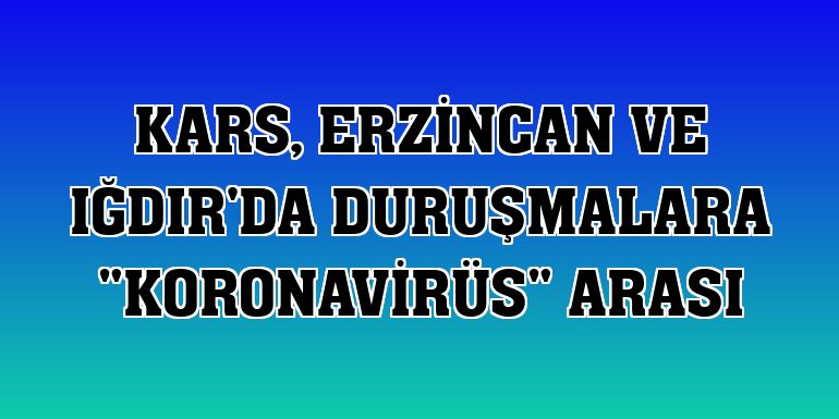 Kars, Erzincan ve Iğdır'da duruşmalara 'koronavirüs' arası