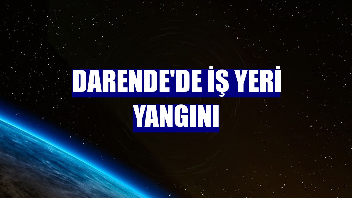 Darende'de iş yeri yangını