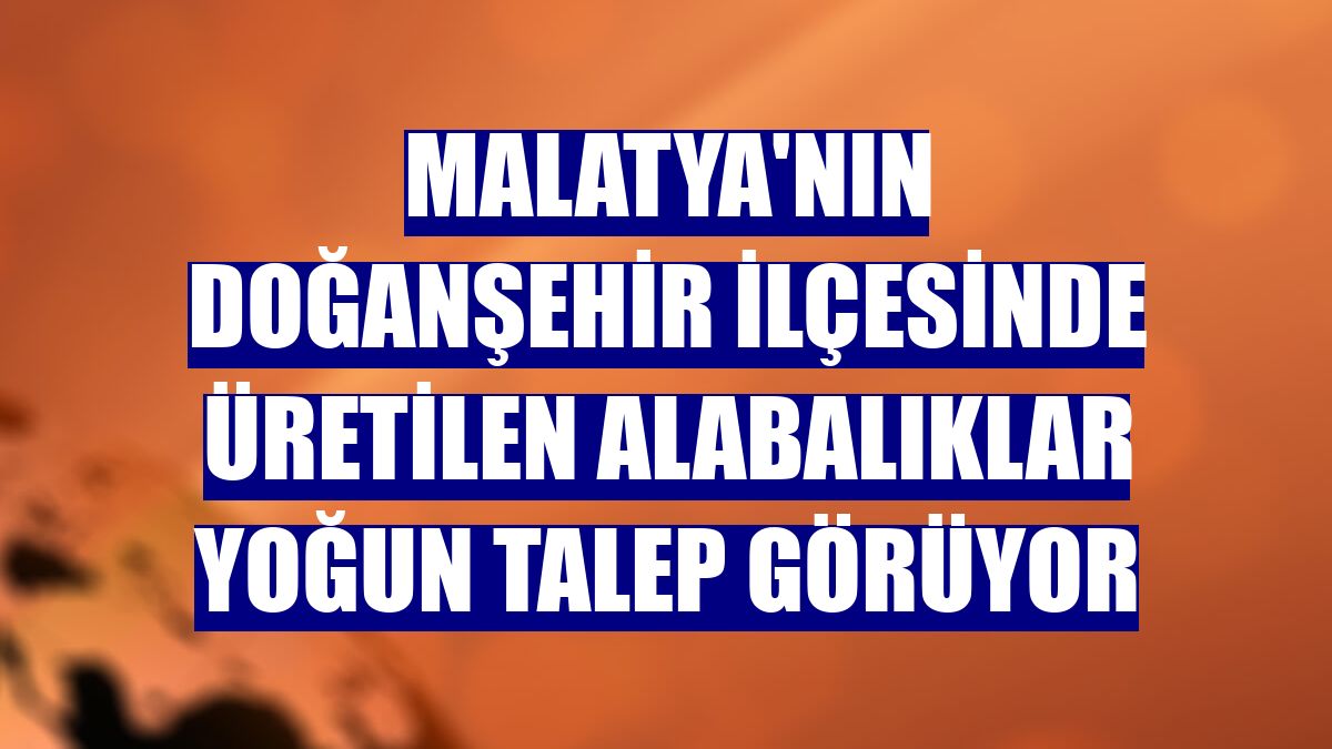 Malatya'nın Doğanşehir ilçesinde üretilen alabalıklar yoğun talep görüyor