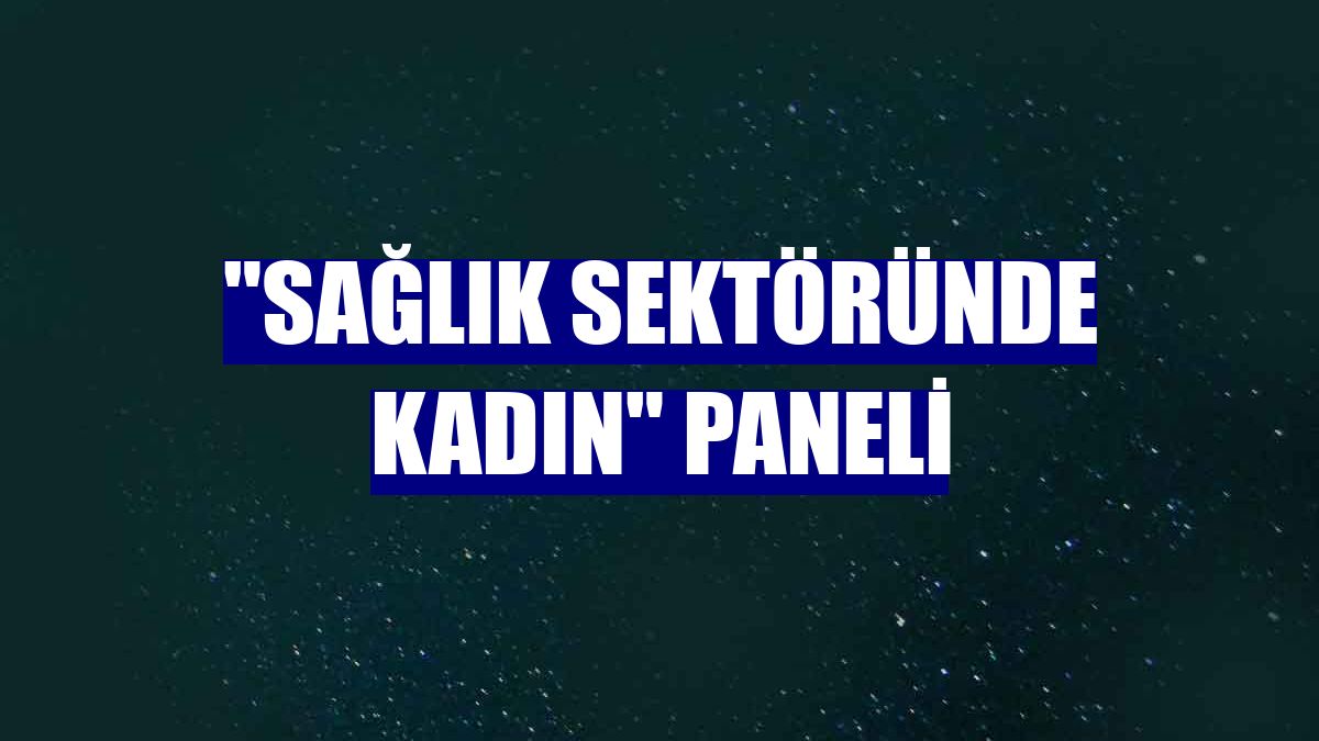 "Sağlık Sektöründe Kadın" paneli