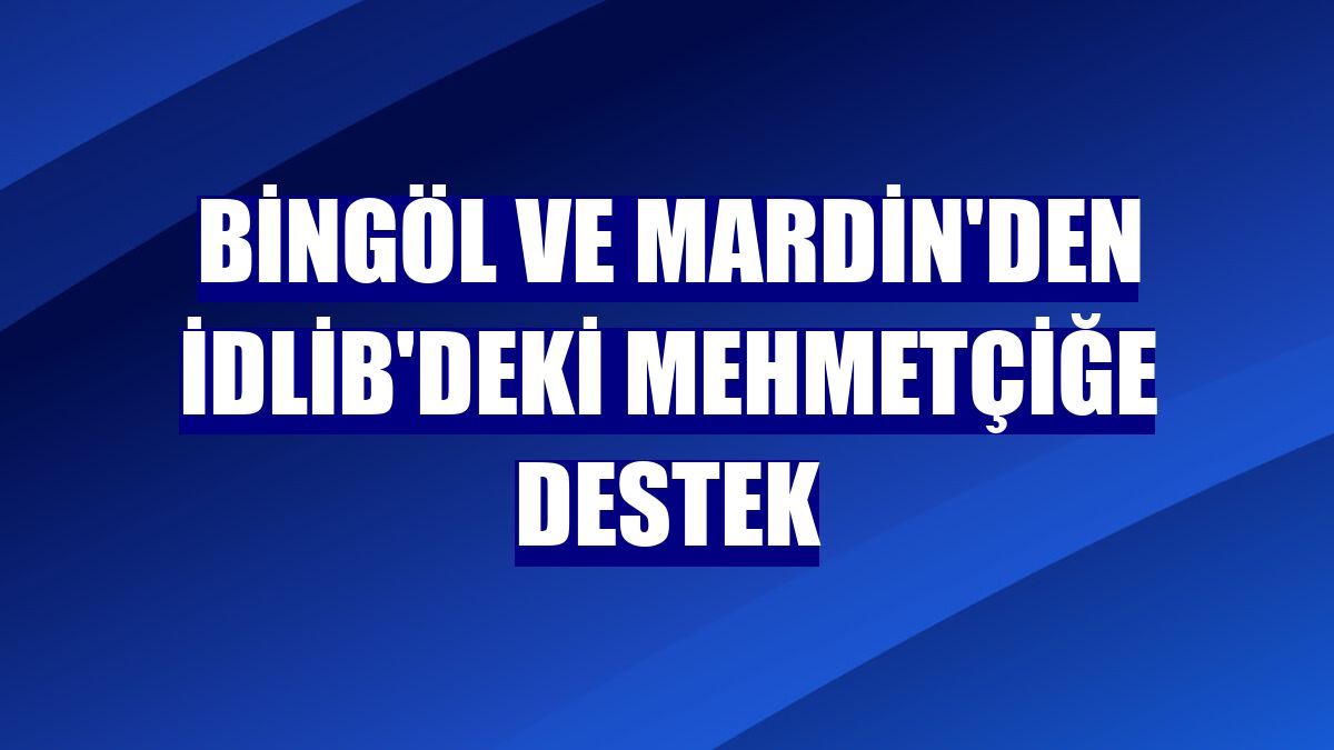 Bingöl ve Mardin'den İdlib'deki Mehmetçiğe destek