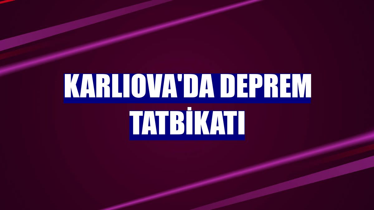 Karlıova'da deprem tatbikatı