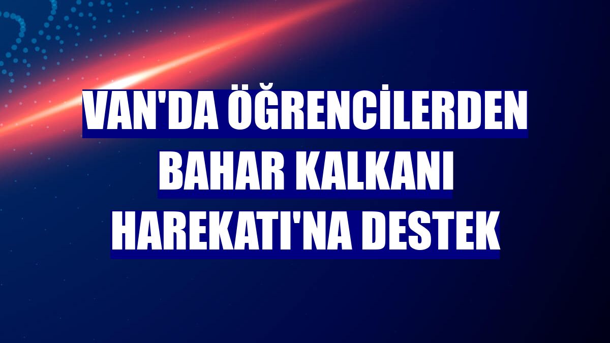 Van'da öğrencilerden Bahar Kalkanı Harekatı'na destek
