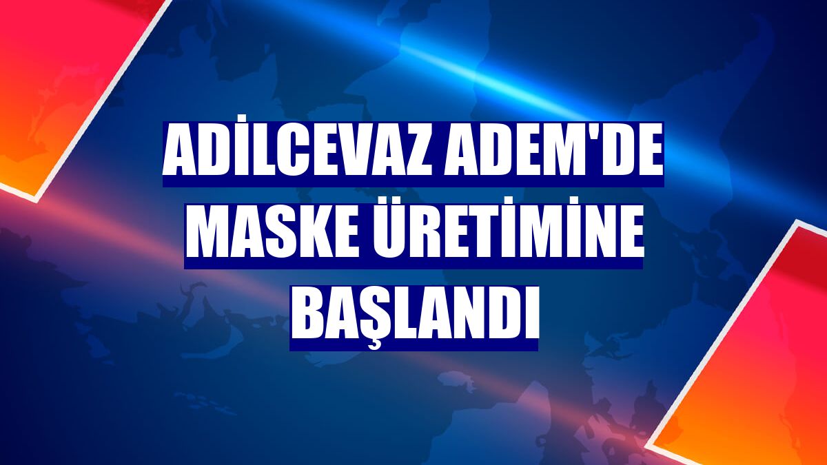 Adilcevaz ADEM'de maske üretimine başlandı