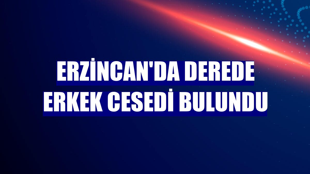 Erzincan'da derede erkek cesedi bulundu