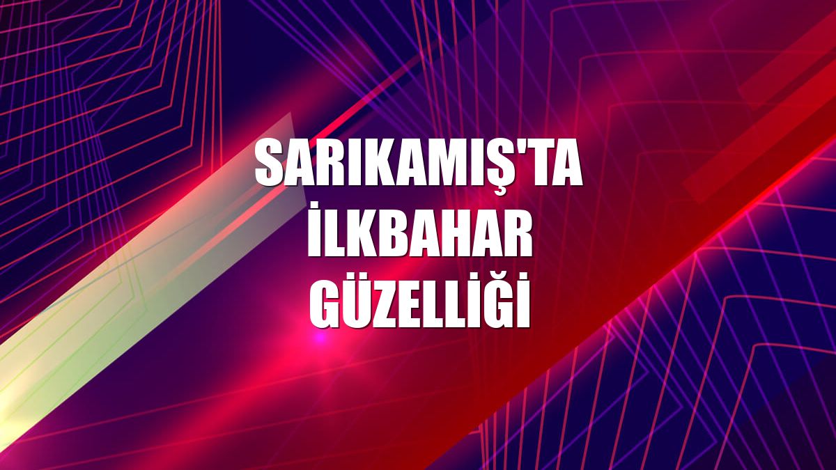 Sarıkamış'ta ilkbahar güzelliği