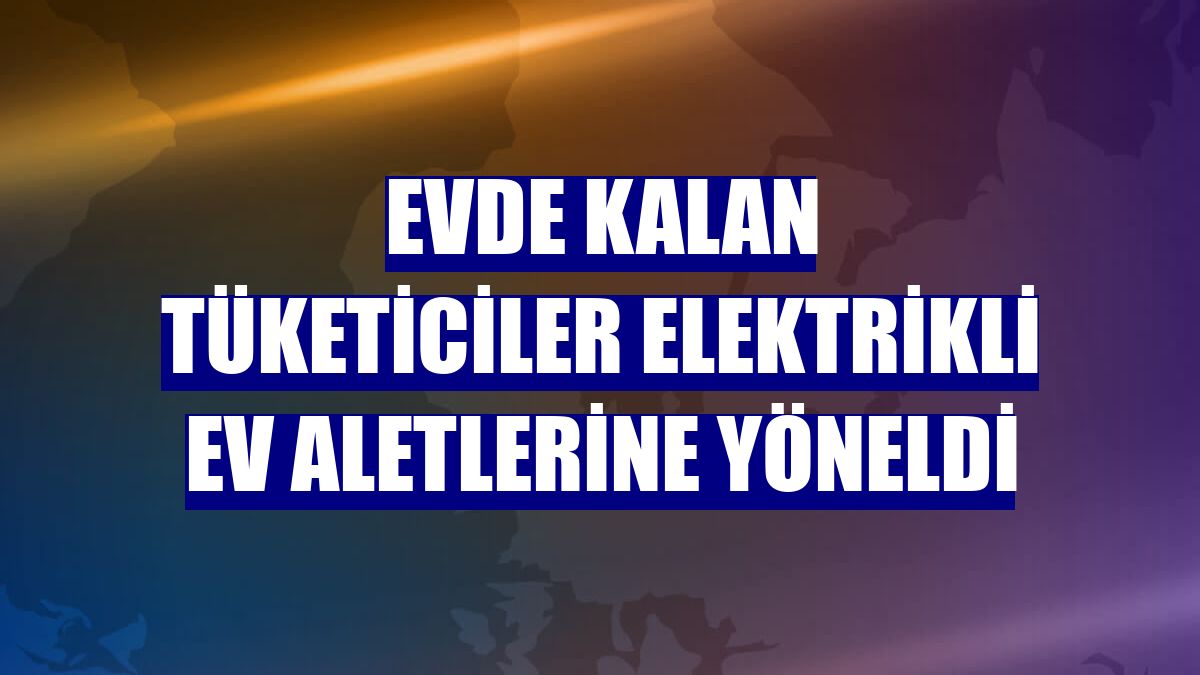 Evde kalan tüketiciler elektrikli ev aletlerine yöneldi