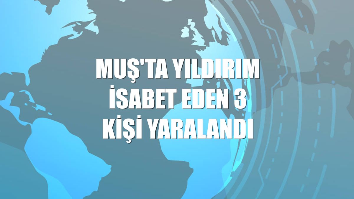 Muş'ta yıldırım isabet eden 3 kişi yaralandı