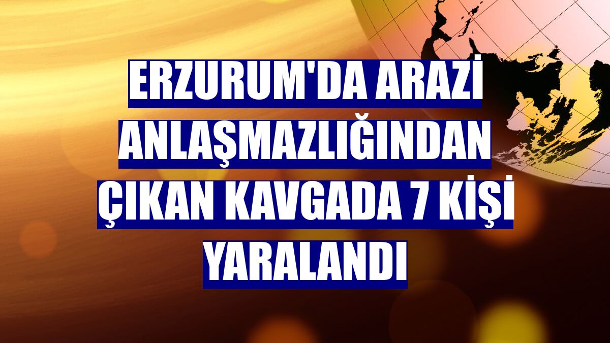 Erzurum'da arazi anlaşmazlığından çıkan kavgada 7 kişi yaralandı