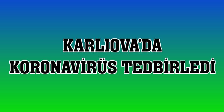 Karlıova'da koronavirüs tedbirledi