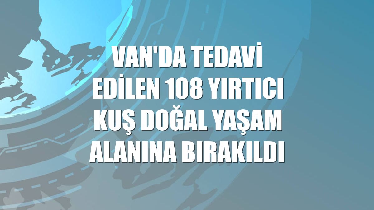 Van'da tedavi edilen 108 yırtıcı kuş doğal yaşam alanına bırakıldı