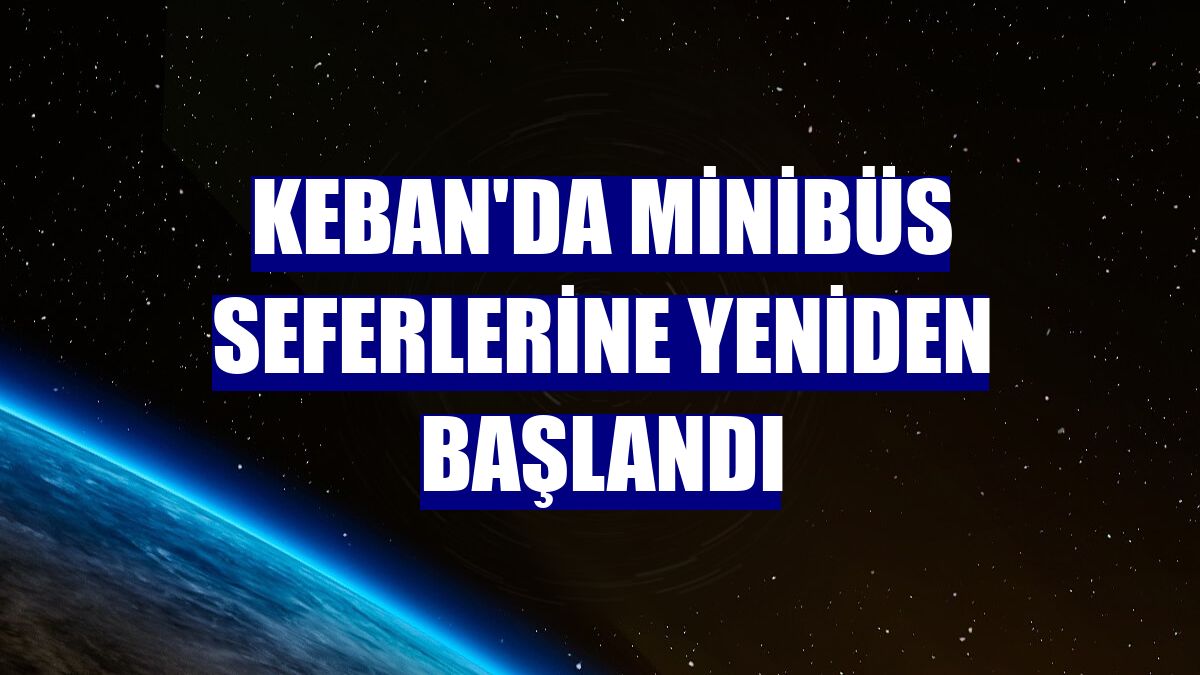 Keban'da minibüs seferlerine yeniden başlandı