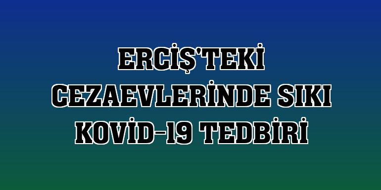 Erciş'teki cezaevlerinde sıkı Kovid-19 tedbiri