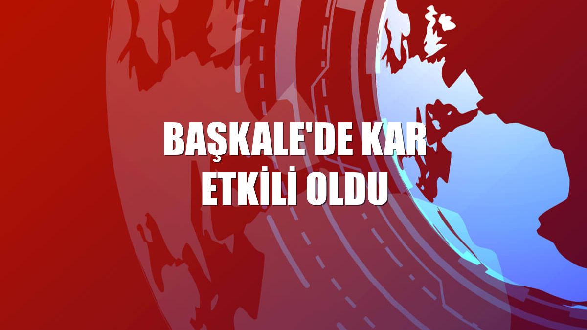 Başkale'de kar etkili oldu