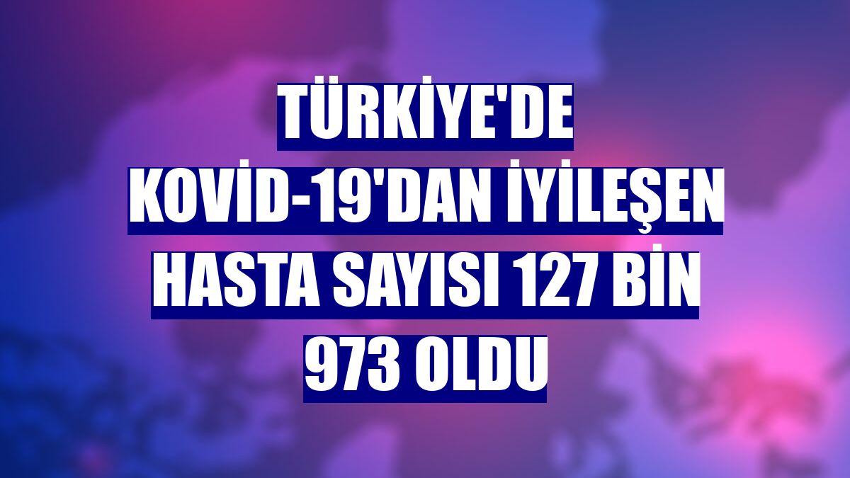 Türkiye'de Kovid-19'dan iyileşen hasta sayısı 127 bin 973 oldu