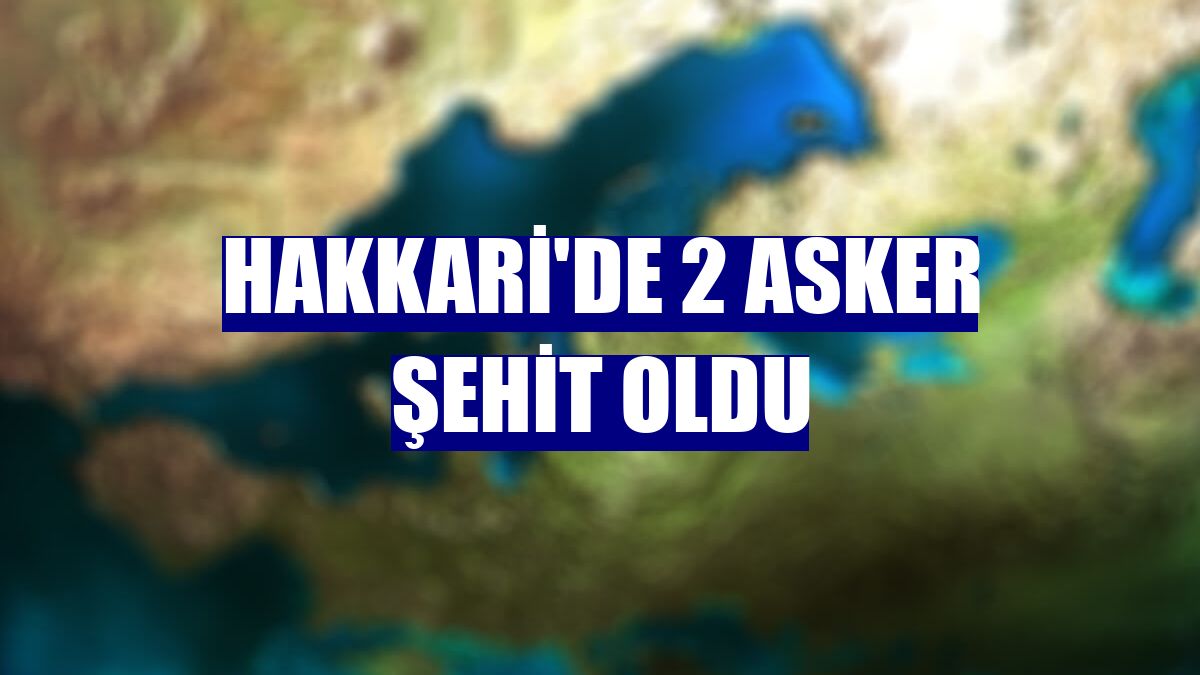Hakkari'de 2 asker şehit oldu