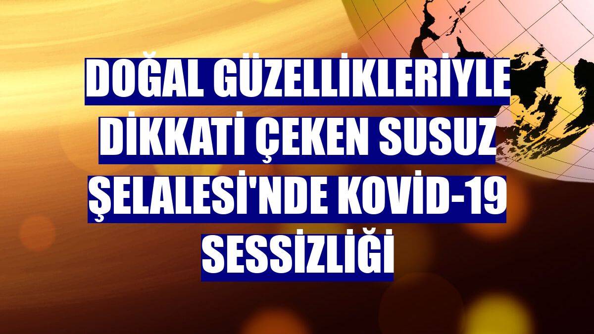Doğal güzellikleriyle dikkati çeken Susuz Şelalesi'nde Kovid-19 sessizliği