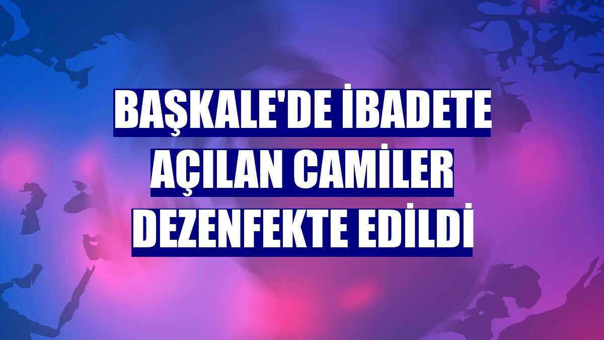 Başkale'de ibadete açılan camiler dezenfekte edildi