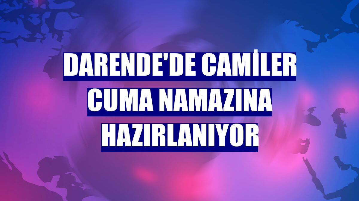 Darende'de camiler cuma namazına hazırlanıyor