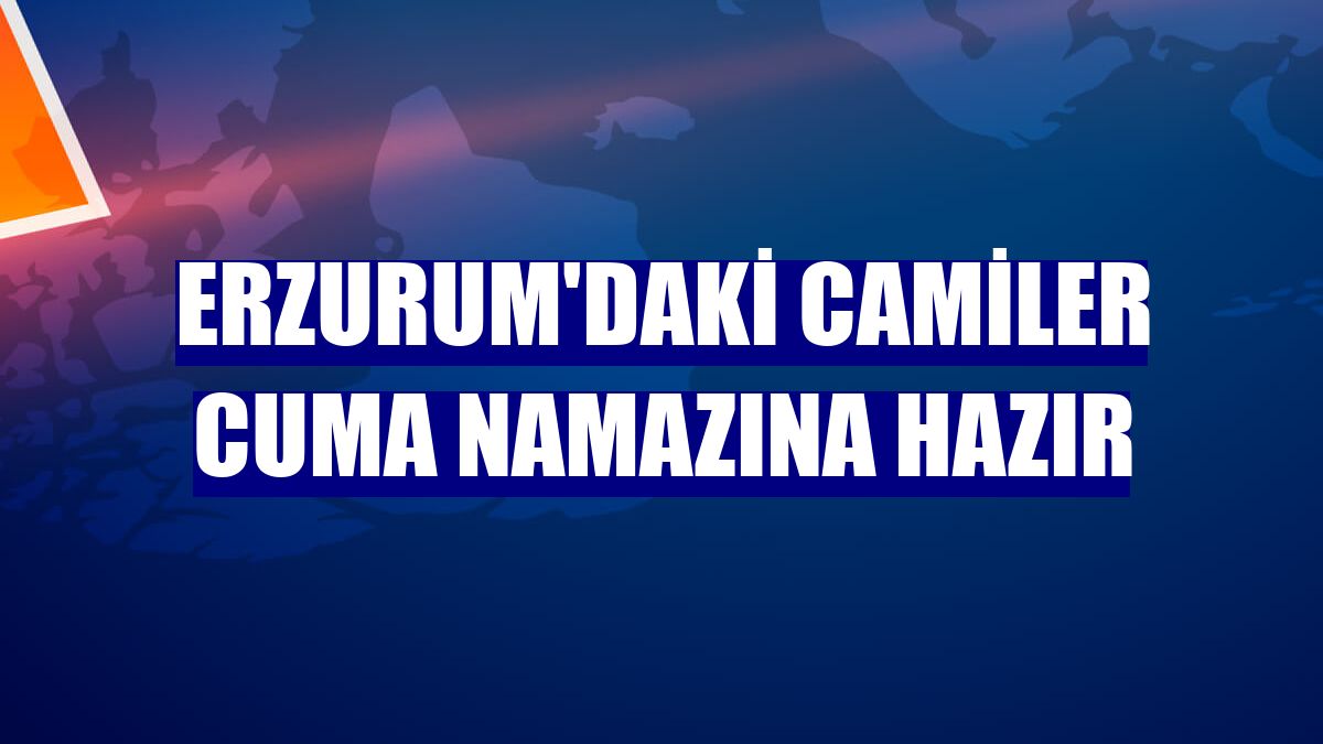 Erzurum'daki camiler cuma namazına hazır