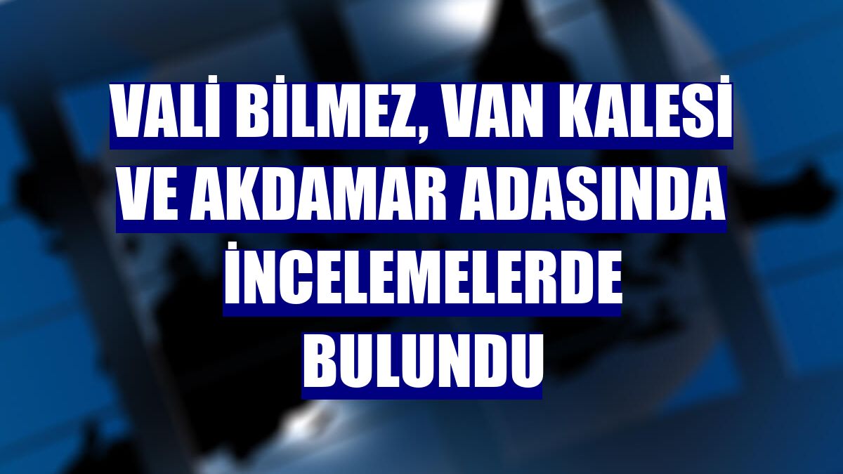Vali Bilmez, Van kalesi ve Akdamar adasında incelemelerde bulundu