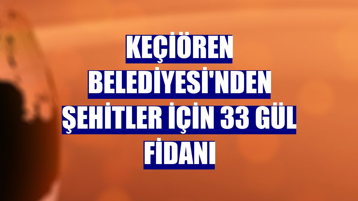 Keçiören Belediyesi'nden şehitler için 33 gül fidanı