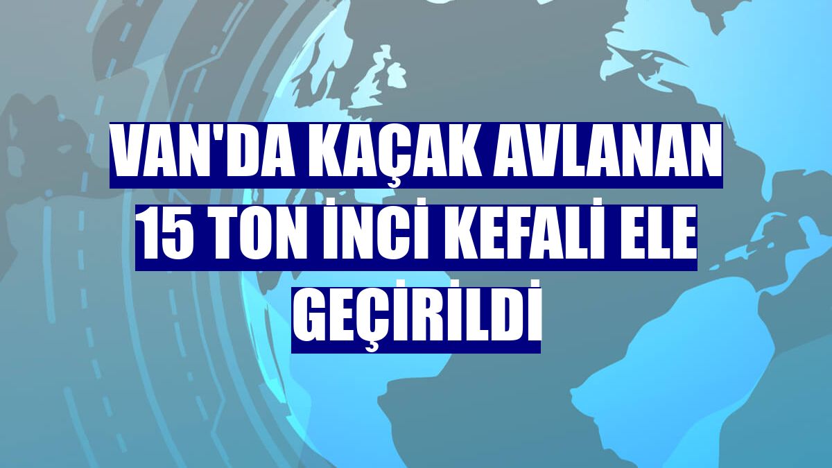 Van'da kaçak avlanan 15 ton inci kefali ele geçirildi