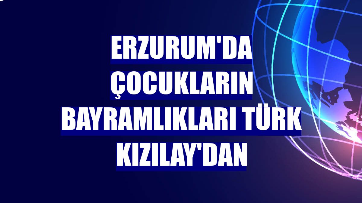 Erzurum'da çocukların bayramlıkları Türk Kızılay'dan
