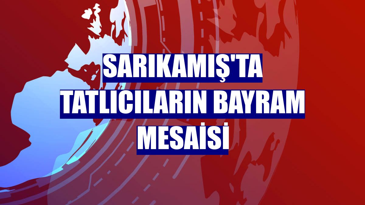 Sarıkamış'ta tatlıcıların bayram mesaisi