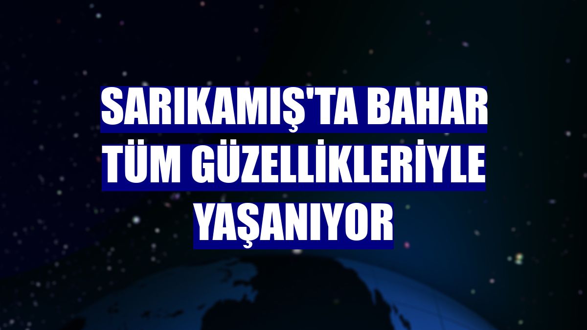 Sarıkamış'ta bahar tüm güzellikleriyle yaşanıyor