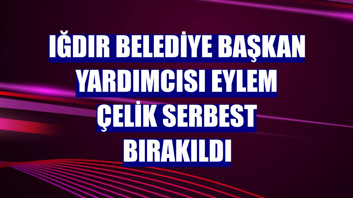Iğdır Belediye Başkan Yardımcısı Eylem Çelik serbest bırakıldı