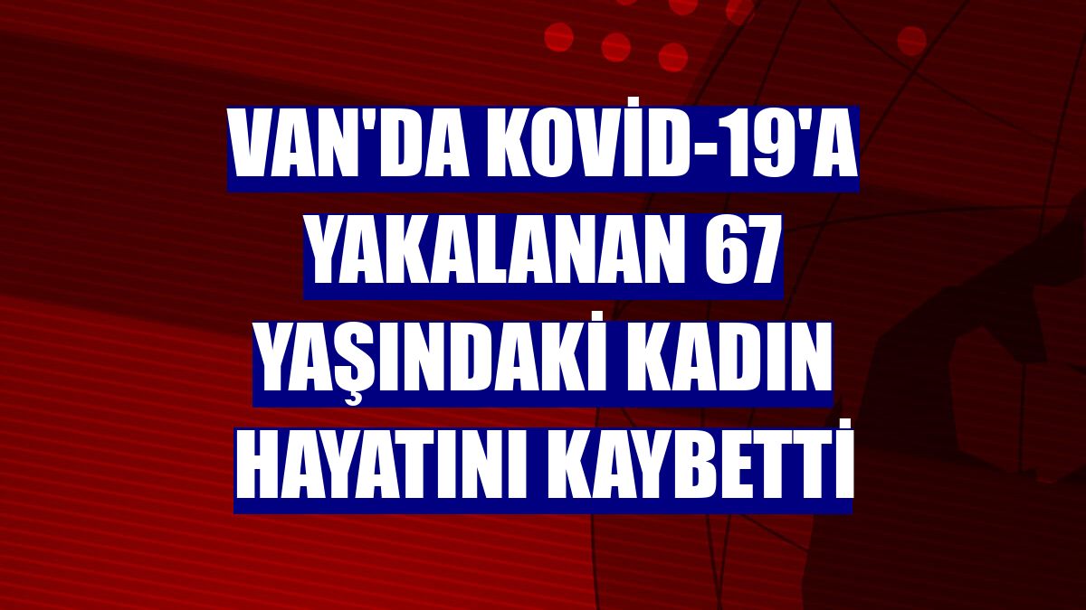Van'da Kovid-19'a yakalanan 67 yaşındaki kadın hayatını kaybetti