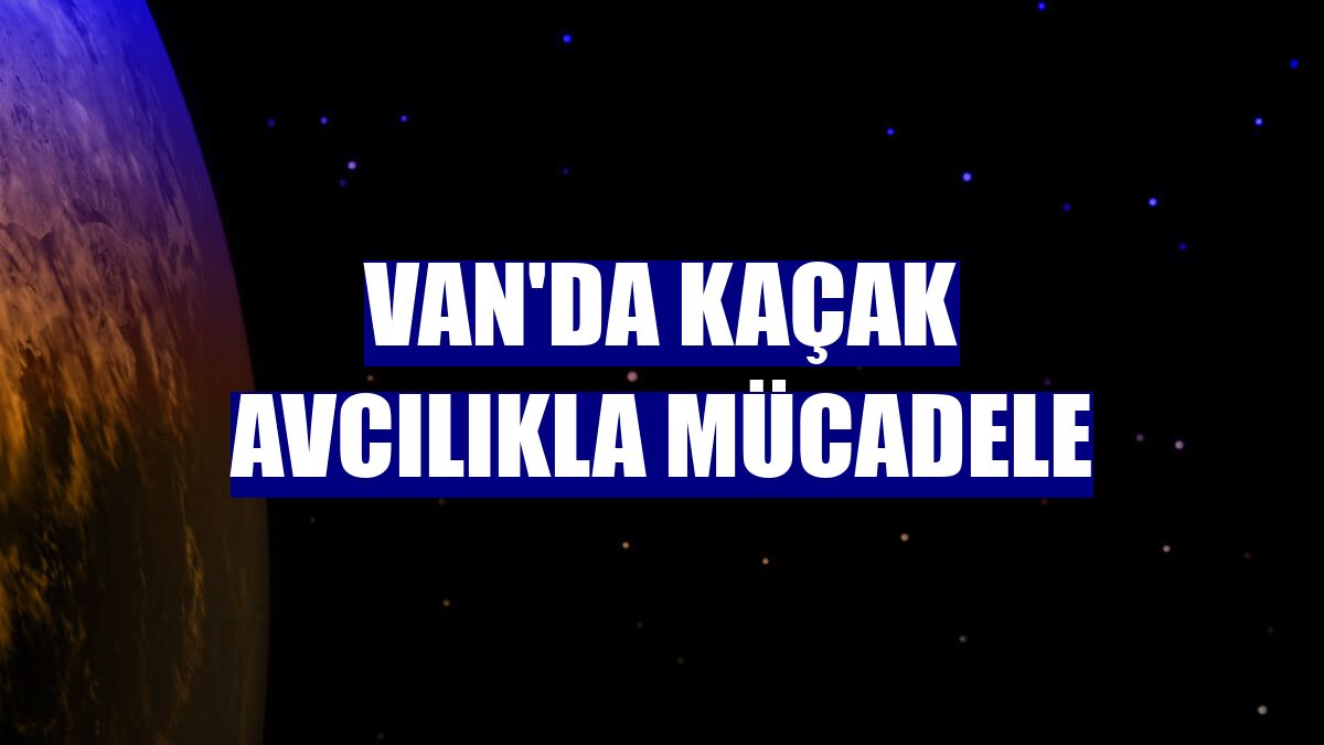 Van'da kaçak avcılıkla mücadele