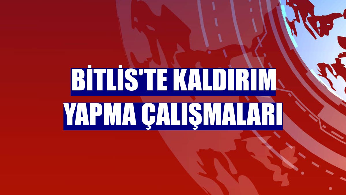 Bitlis'te kaldırım yapma çalışmaları