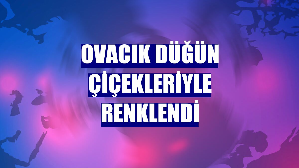 Ovacık düğün çiçekleriyle renklendi