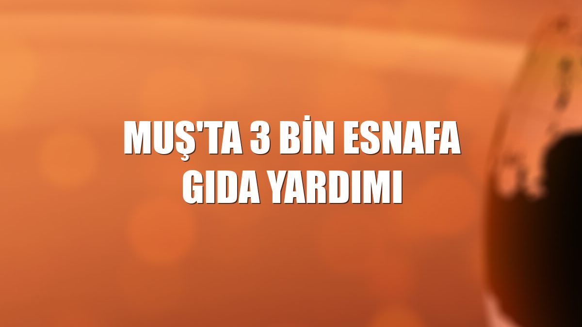Muş'ta 3 bin esnafa gıda yardımı