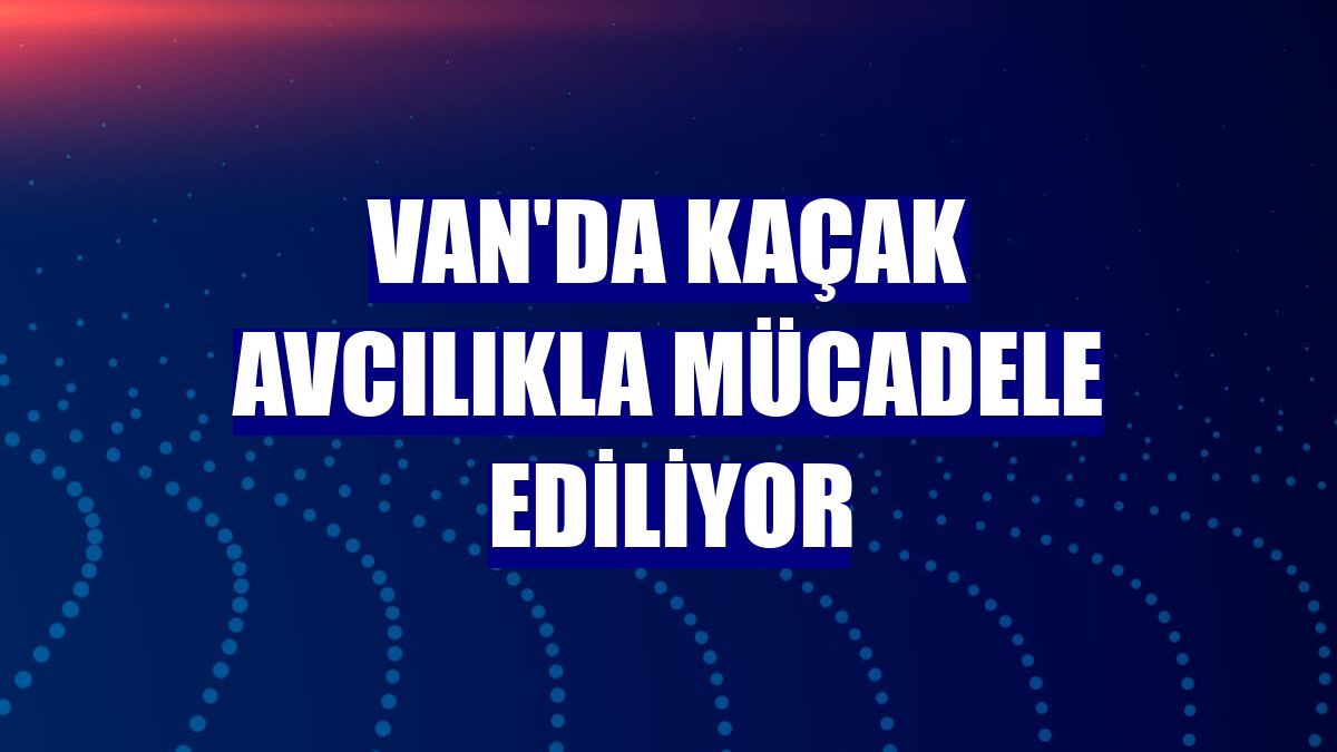 Van'da kaçak avcılıkla mücadele ediliyor