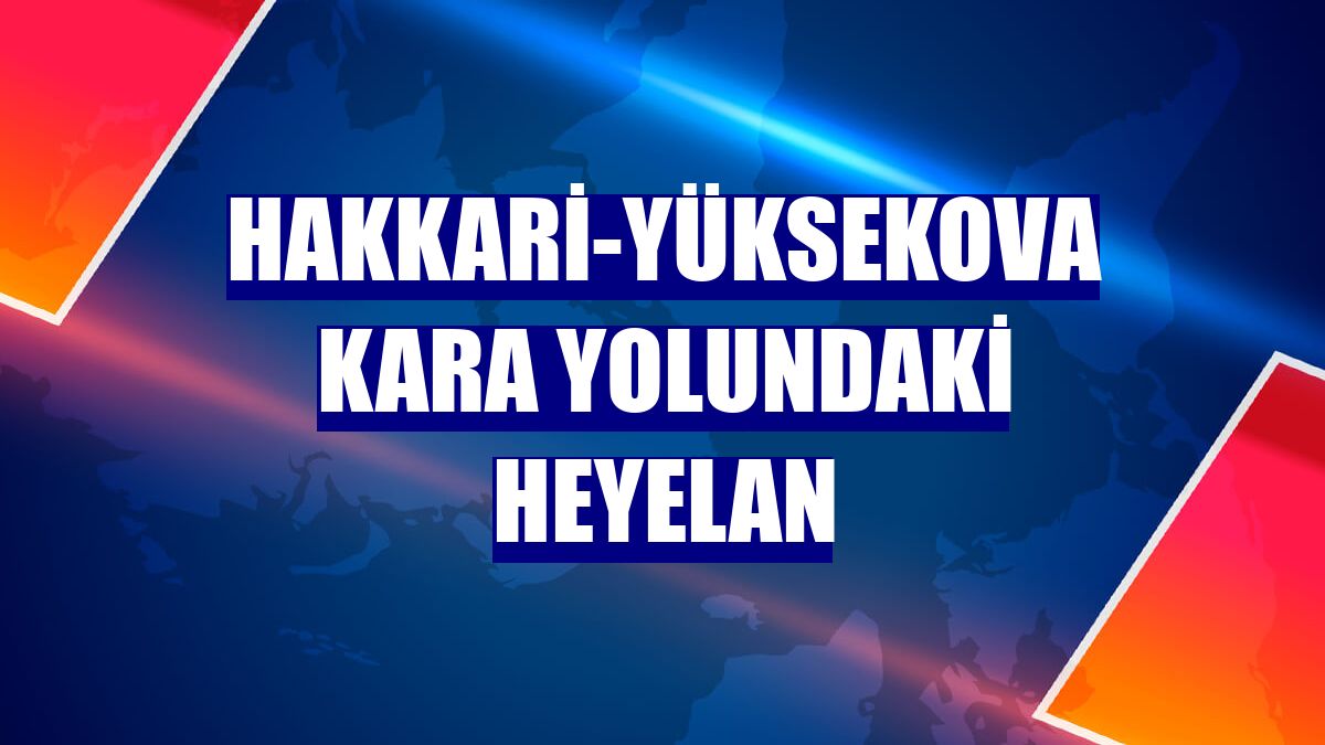 Hakkari-Yüksekova kara yolundaki heyelan