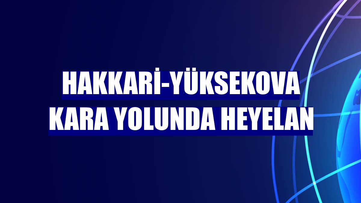Hakkari-Yüksekova kara yolunda heyelan