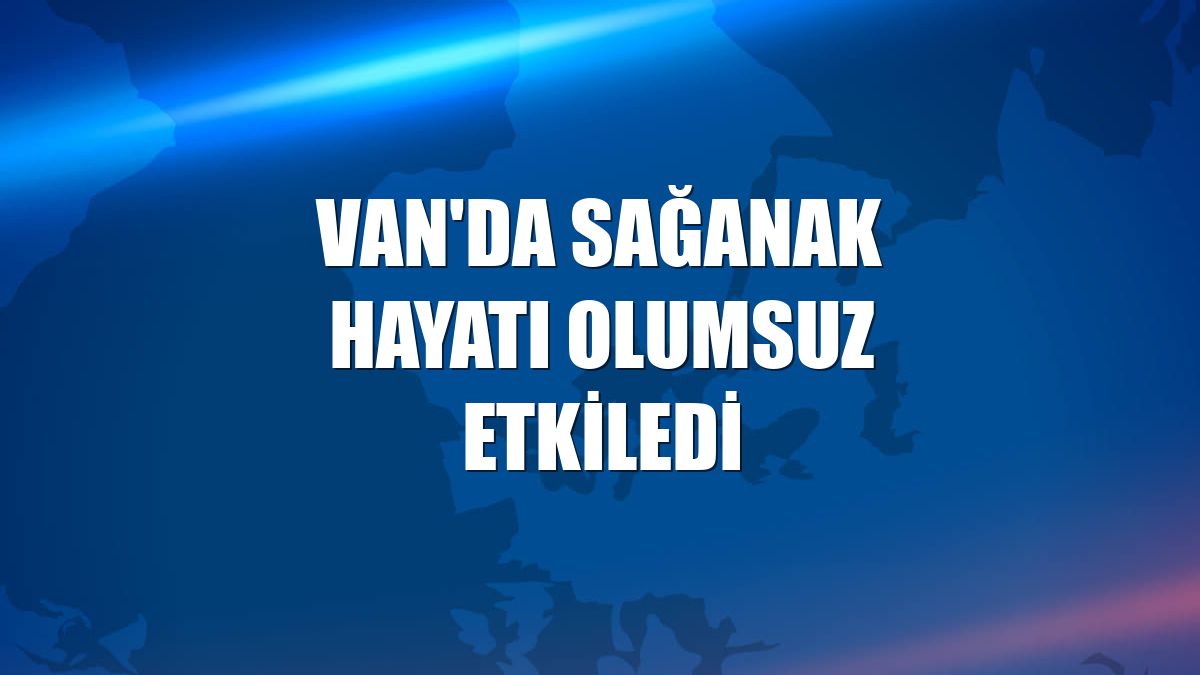 Van'da sağanak hayatı olumsuz etkiledi