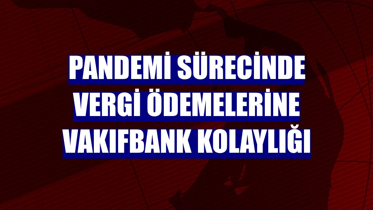 Pandemi sürecinde vergi ödemelerine VakıfBank kolaylığı
