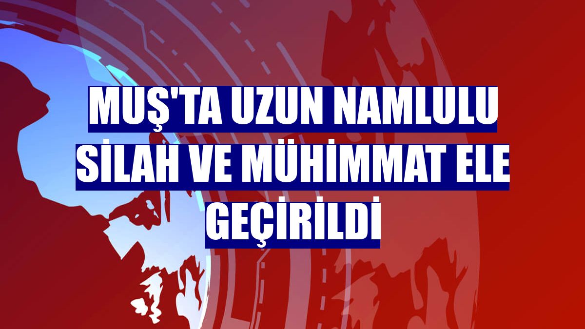 Muş'ta uzun namlulu silah ve mühimmat ele geçirildi