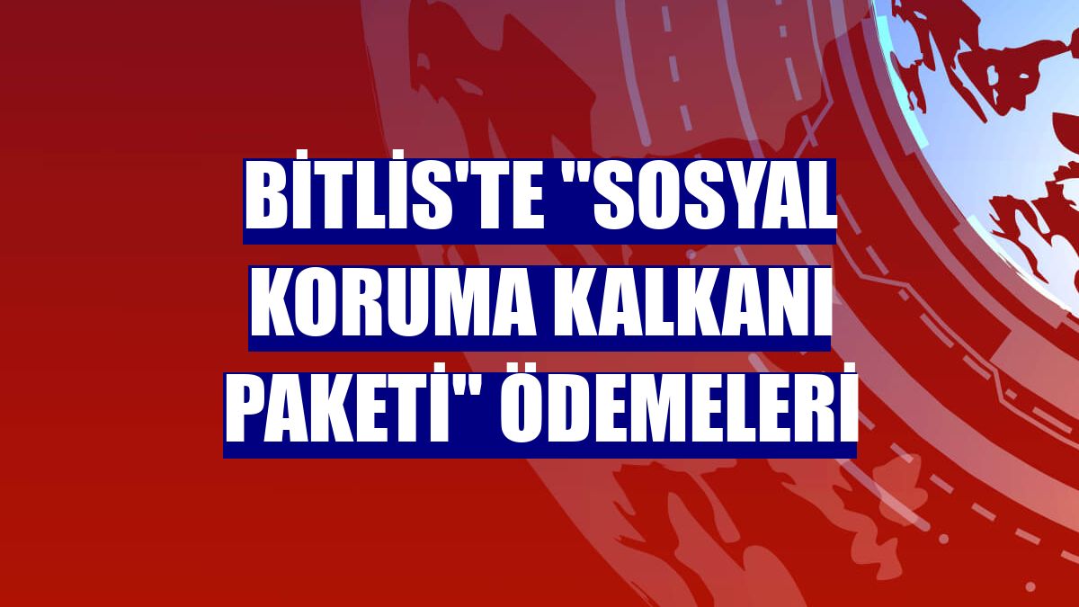 Bitlis'te "Sosyal Koruma Kalkanı Paketi" ödemeleri