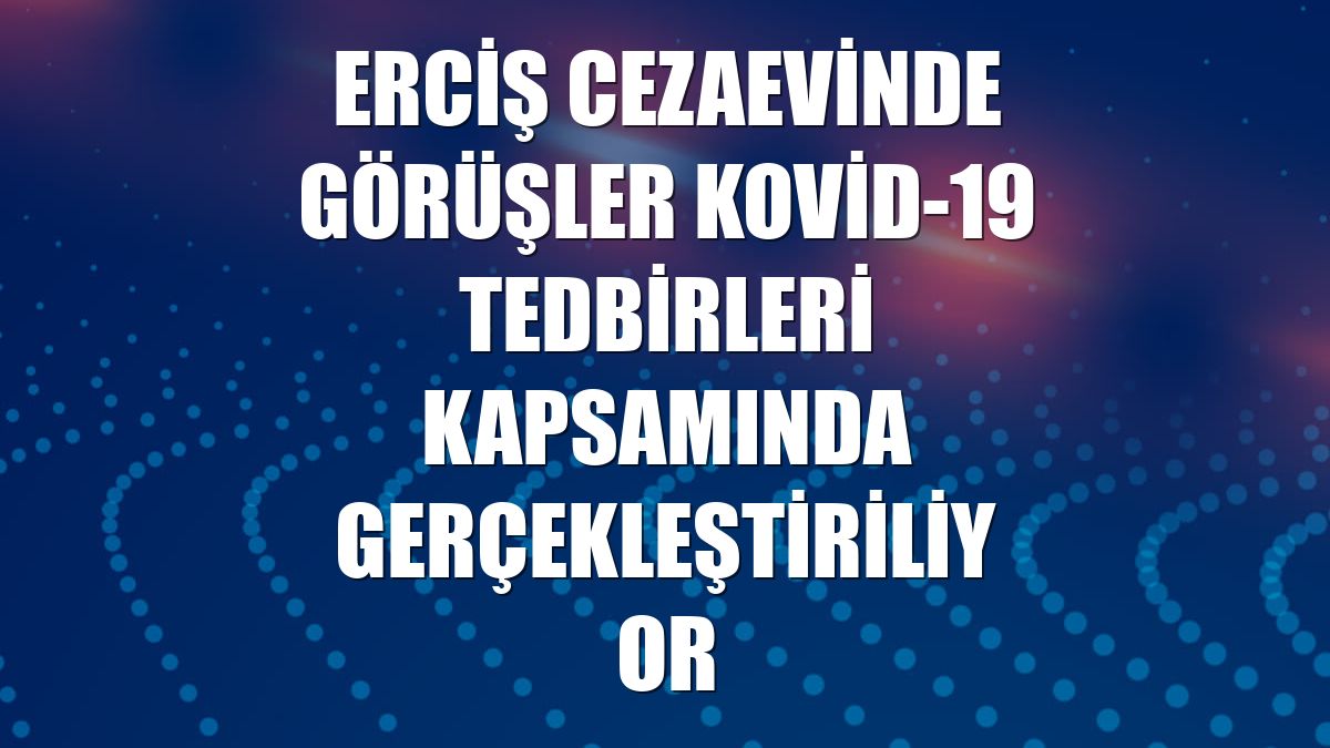 Erciş Cezaevinde görüşler Kovid-19 tedbirleri kapsamında gerçekleştiriliyor