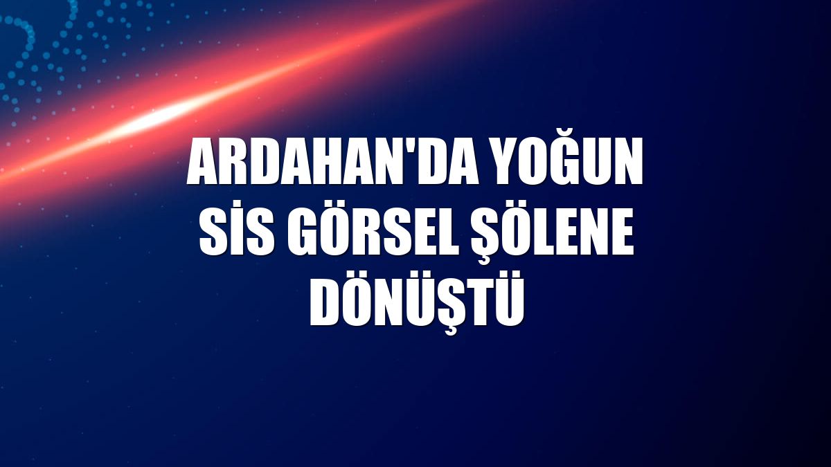 Ardahan'da yoğun sis görsel şölene dönüştü
