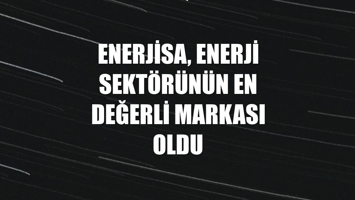 Enerjisa, enerji sektörünün en değerli markası oldu