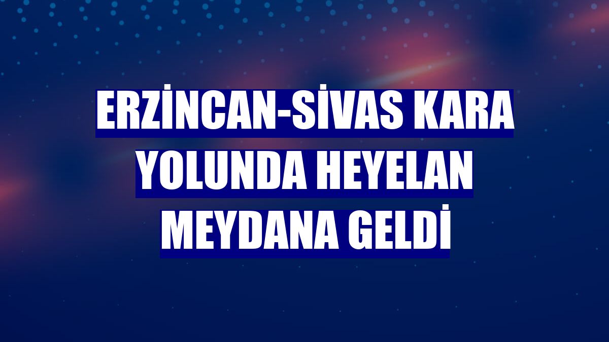 Erzincan-Sivas kara yolunda heyelan meydana geldi