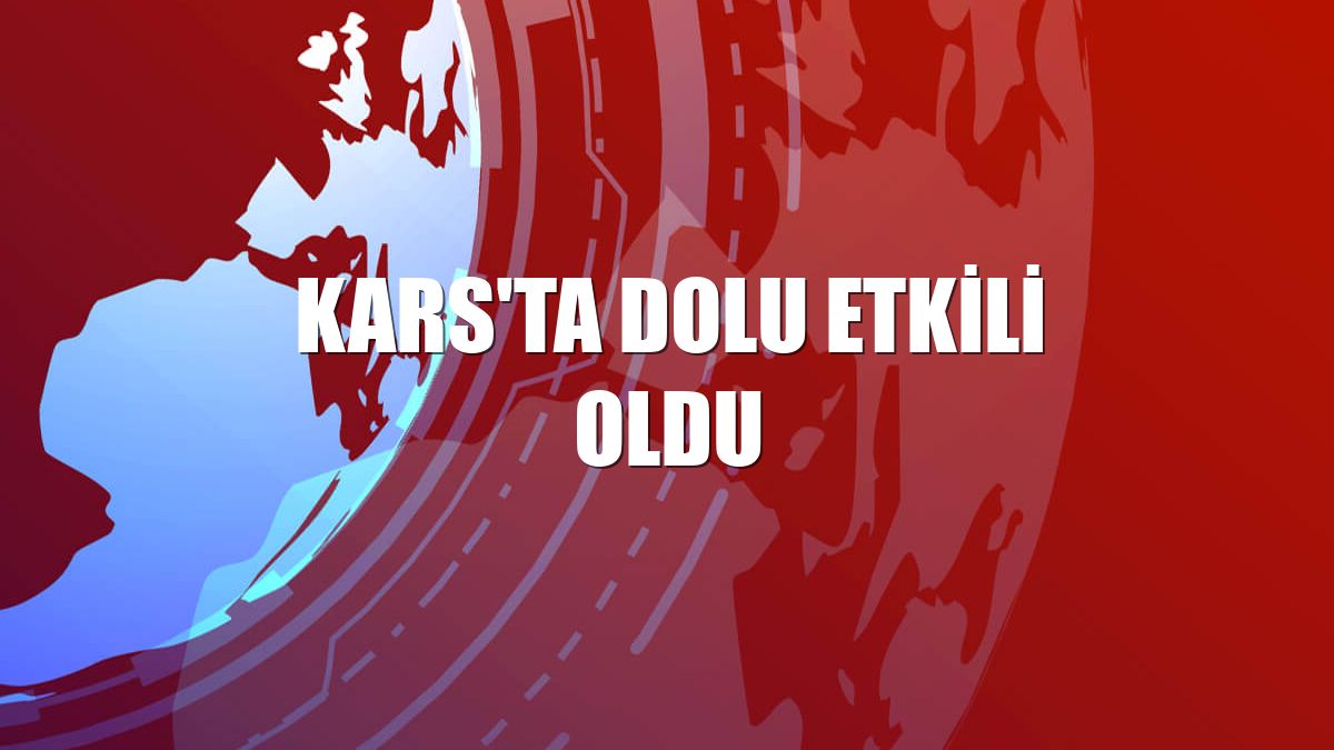 Kars'ta dolu etkili oldu