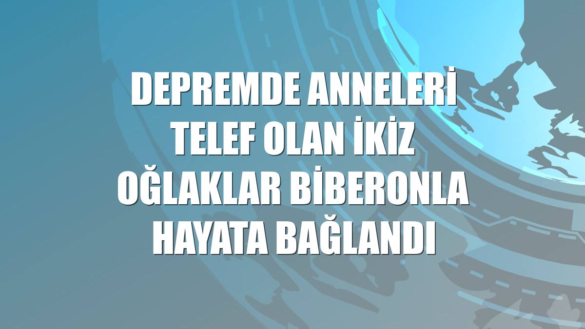 Depremde anneleri telef olan ikiz oğlaklar biberonla hayata bağlandı